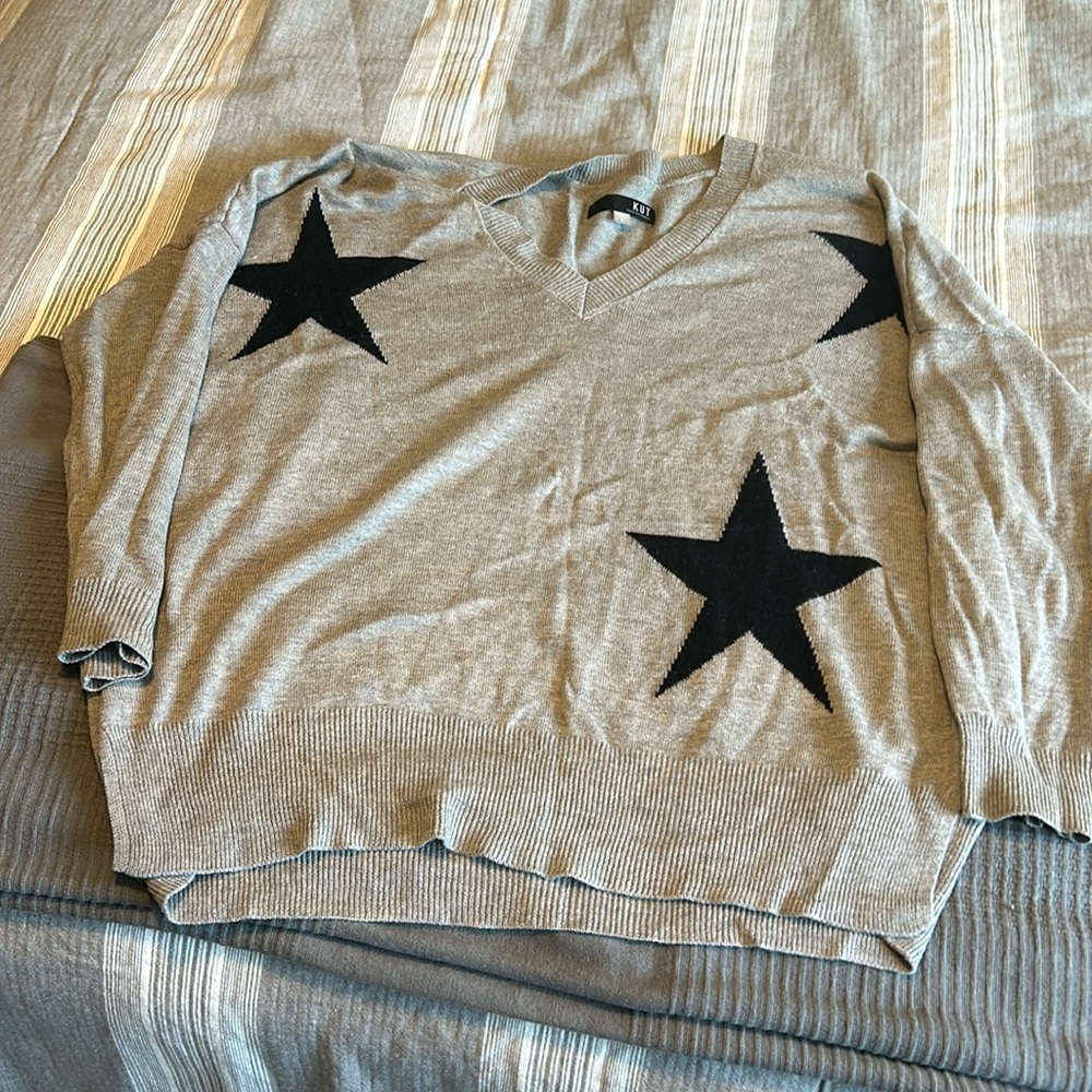 Sweater with Stars-cozy fit